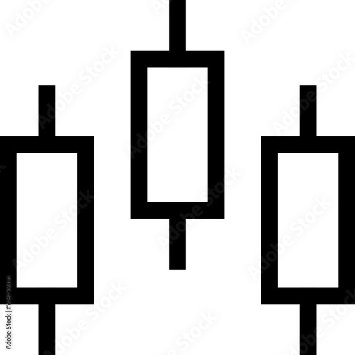 stock market Icon Illustration