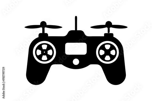 Drone Controller icon silhouette vector art Illustration