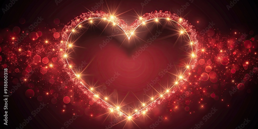 Decorative heart background with glowing hearth design, love, romance, Valentine's Day, holiday, festive, celebration, red Decorative heart background with glowing hearth design, love, romance, Valentine's Day, holiday, festive, celebration, red