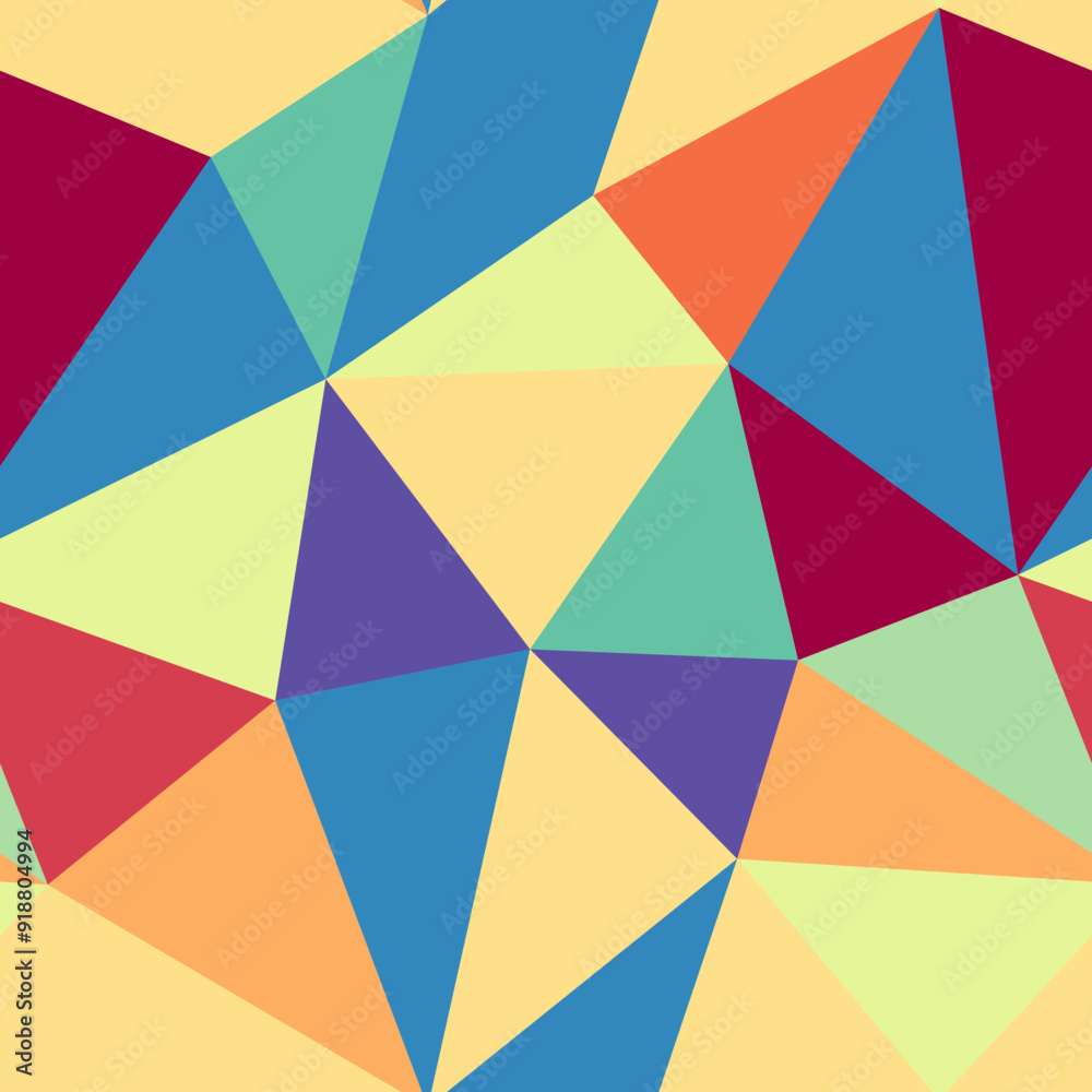 Abstract background with geometric mosaic shapes. Large triangles size. Repeatable pattern. Classy vector tiles. Tonal Gradient Spectrum. Seamless vector illustration. Abstract background with geometric mosaic shapes. Large triangles size. Repeatable pattern. Classy vector tiles. Tonal Gradient Spectrum. Seamless vector illustration.