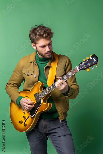 man playing guitar