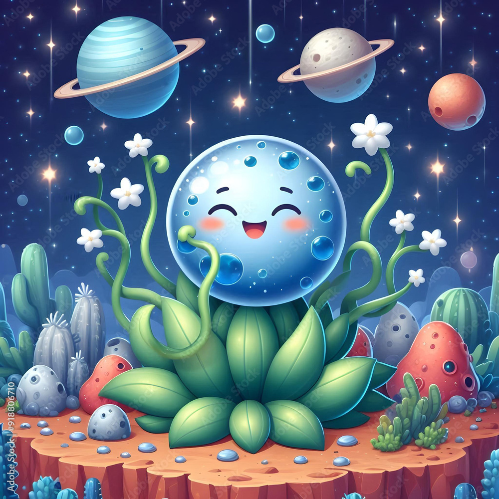 Cartoon Outer Space Plant 21 Cartoon Outer Space Plant 21