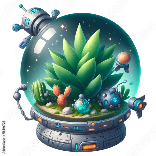 Cartoon Outer Space Plant 20