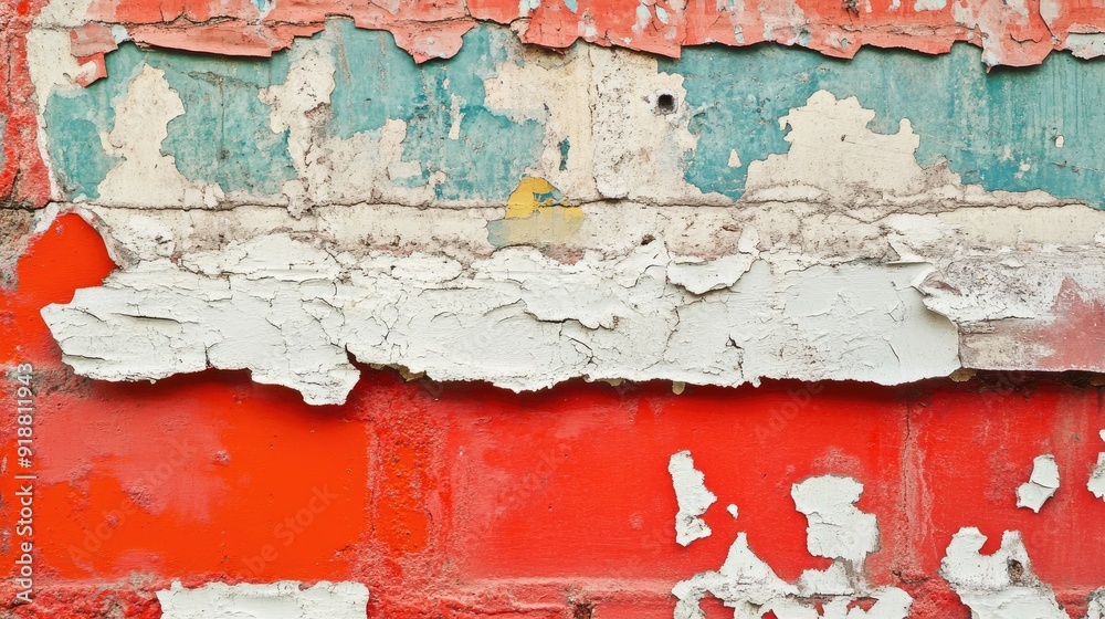 Fototapeta premium Grunge texture with layers of distressed paint