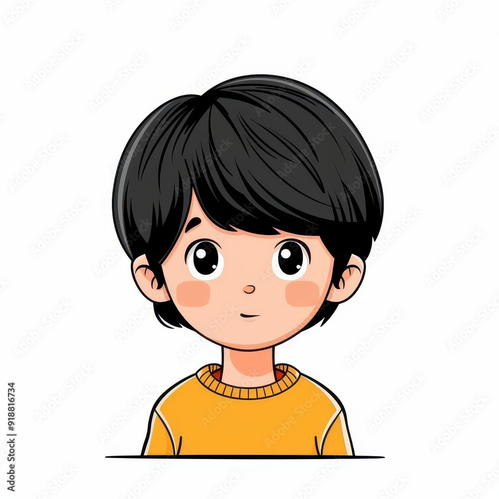 A cute cartoon character with a minimalist style, featuring clean line strokes on a crisp white background. A cute cartoon character with a minimalist style, featuring clean line strokes on a crisp white background.