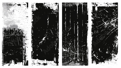 Wallpaper Mural Realistic overlay of paper texture with uneven edges and scratches for the design of retro vinyl album cover,  Scratched Grunge Urban Background Texture Vector. Dust Overlay Distress Grainy Grungy Torontodigital.ca