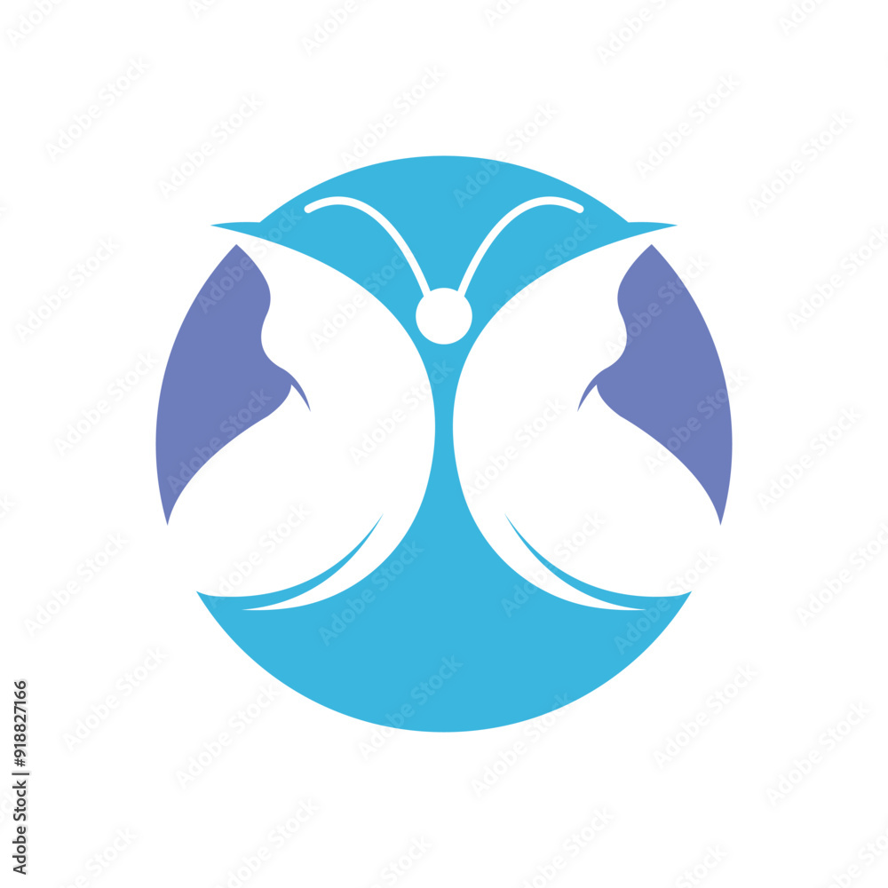 Beauty Butterfly Logo Template Vector