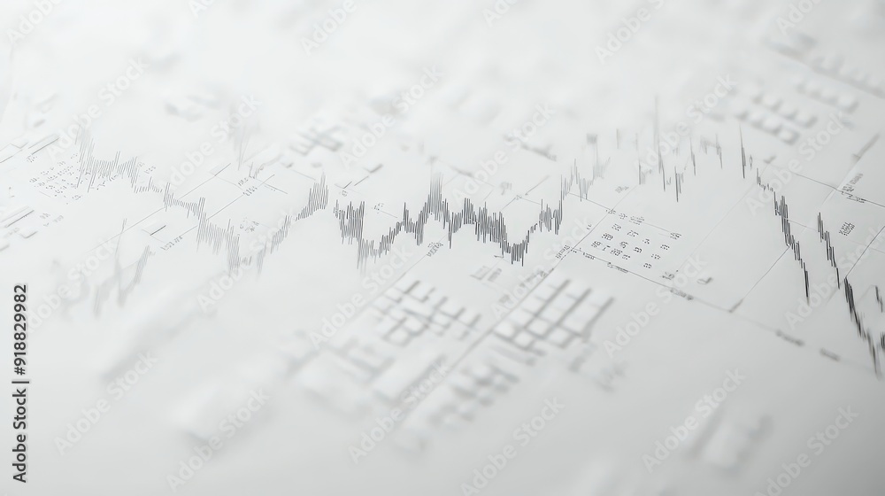 A white background with financial charts and minimalist elements. A white background with financial charts and minimalist elements.