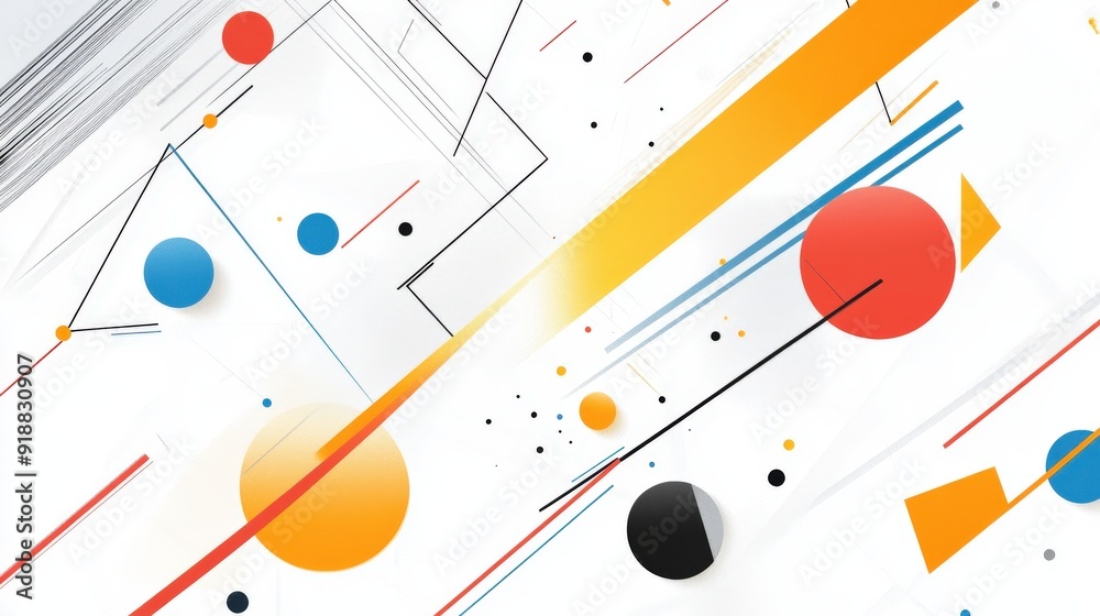 A white background with abstract lines and geometric shapes. A white background with abstract lines and geometric shapes.