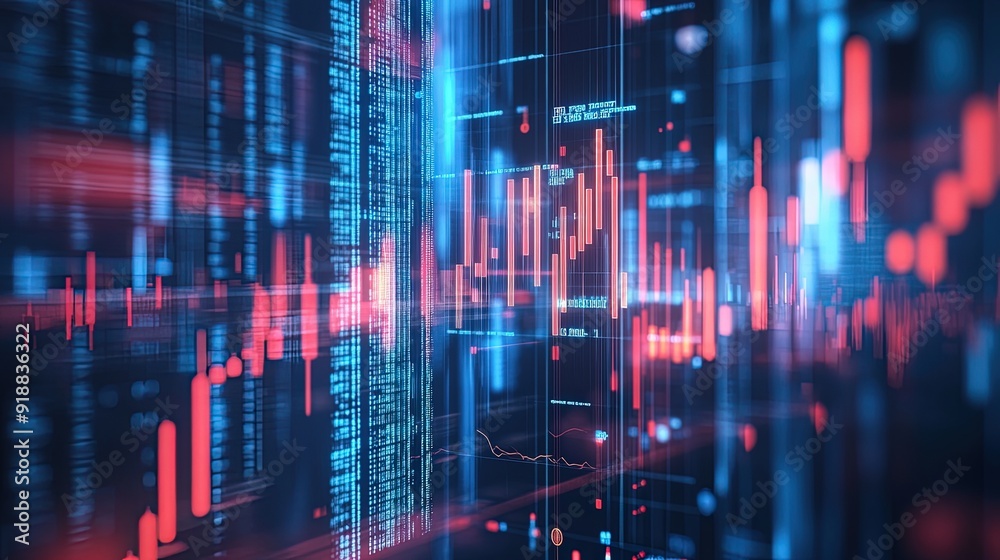 A digital background with abstract financial graphs and charts, ideal for business and finance presentations. A digital background with abstract financial graphs and charts, ideal for business and finance presentations.