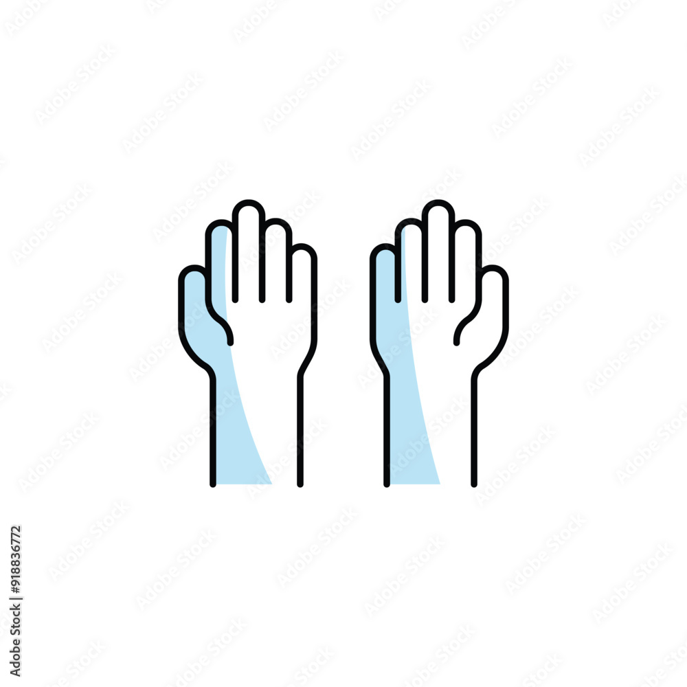 Prayer icon design with white background stock illustration Prayer icon design with white background stock illustration