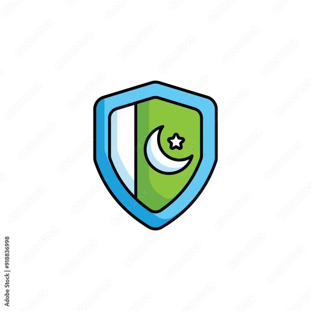 Shield icon design with white background stock illustration Shield icon design with white background stock illustration