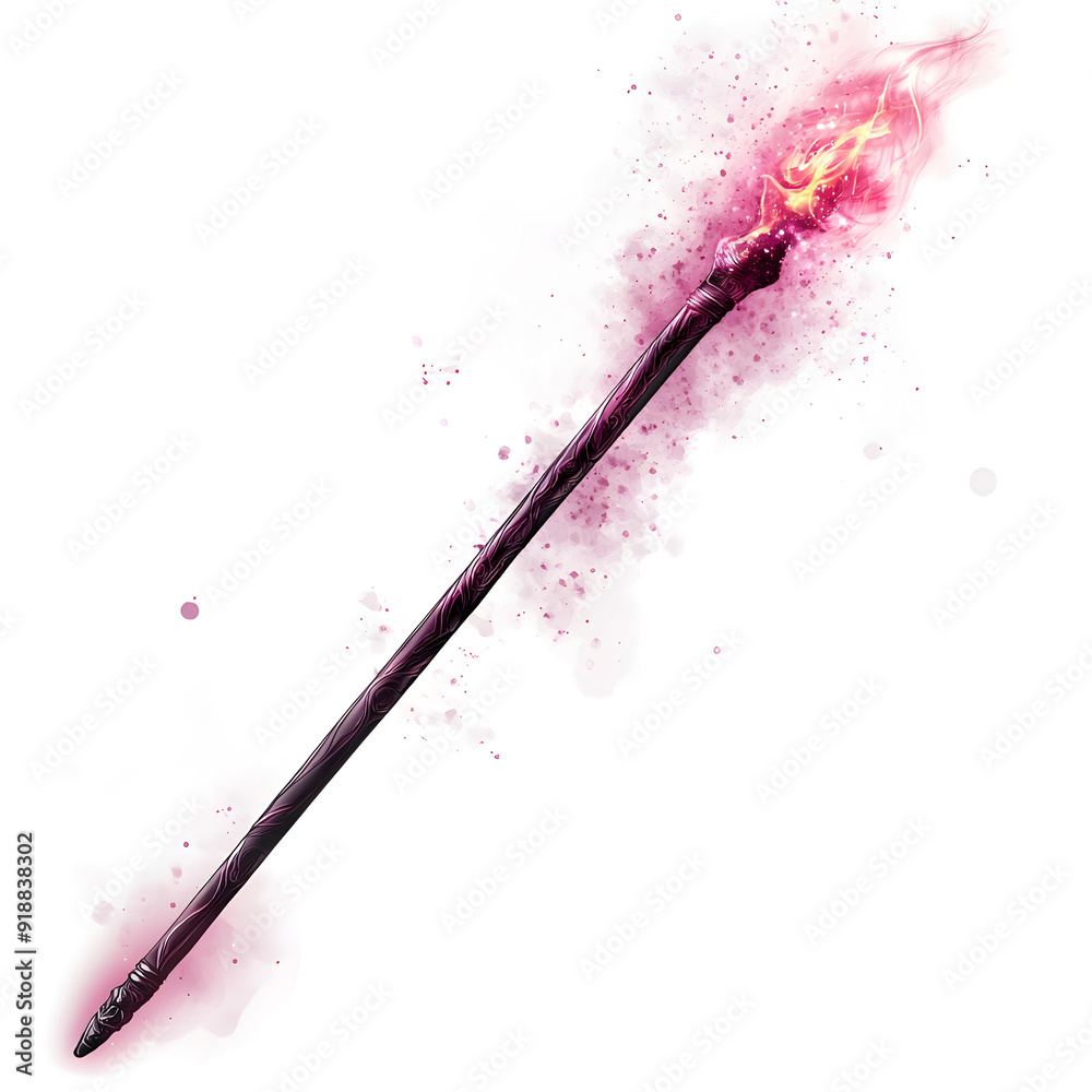 Remove the Background, Leave the Wand in White Background Remove the Background, Leave the Wand in White Background