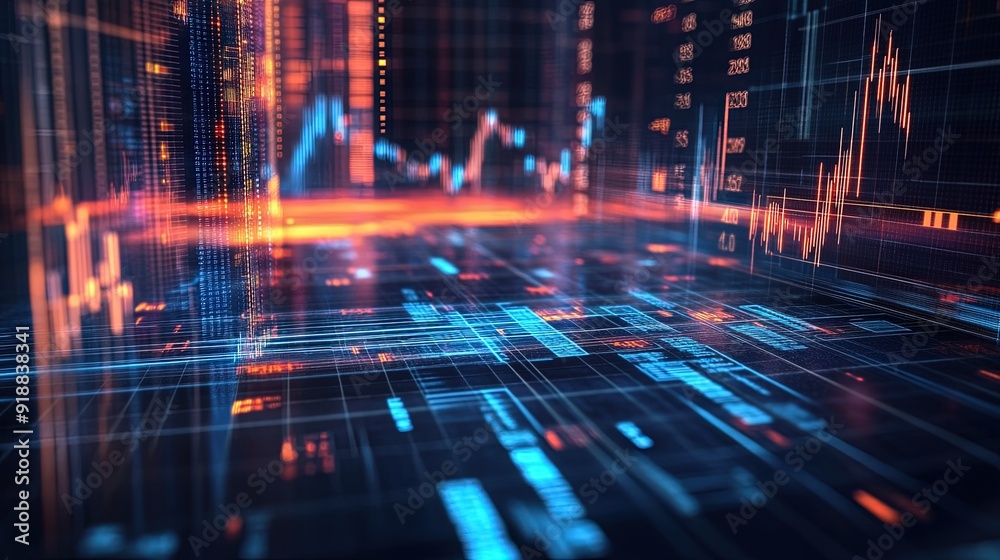 A background with financial charts and business data overlays. A background with financial charts and business data overlays.