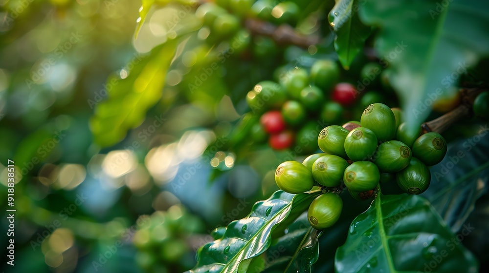 Coffee plantation Jaques Coffee Plantation Queensland Australia : Generative AI