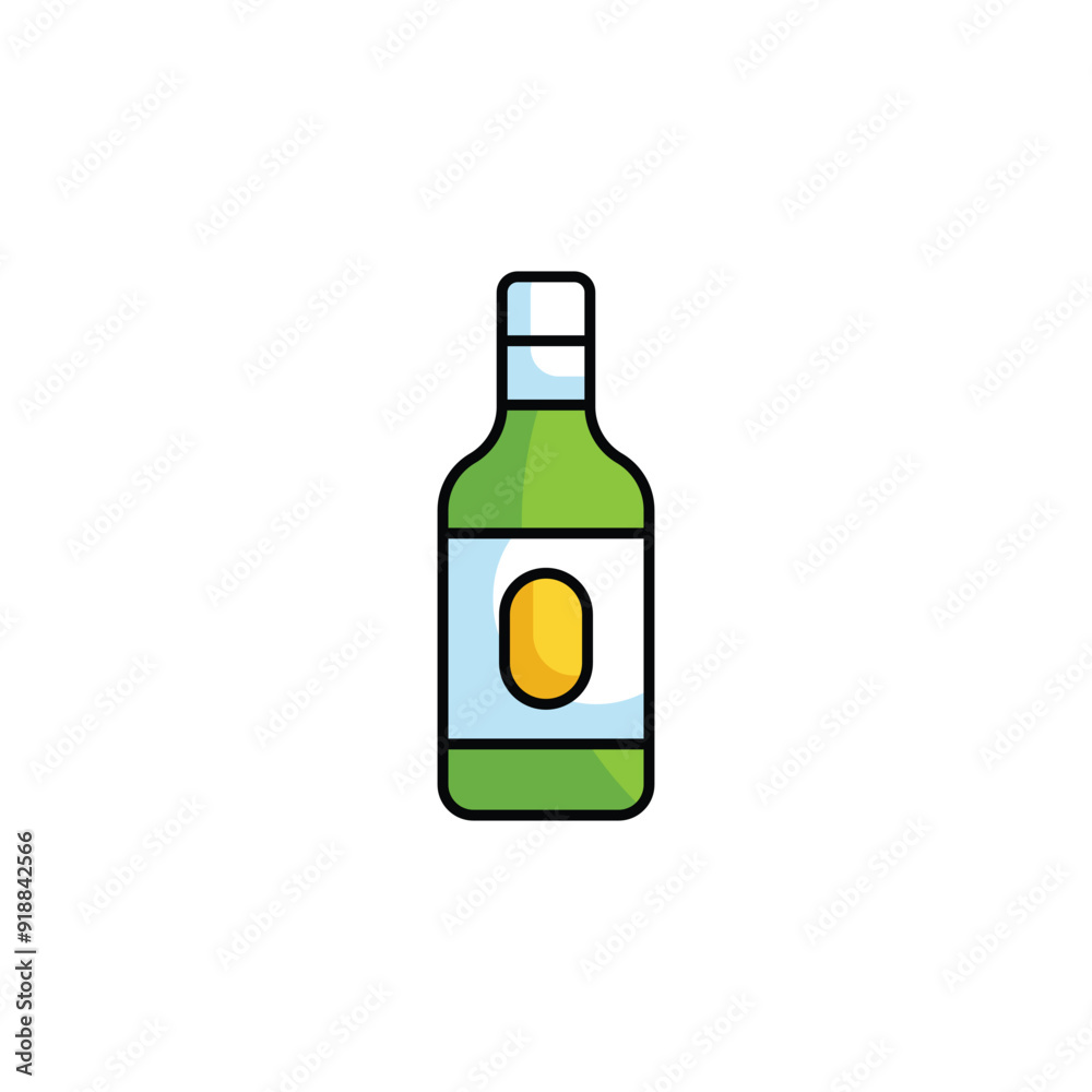 Champange icon design with white background stock illustration Champange icon design with white background stock illustration
