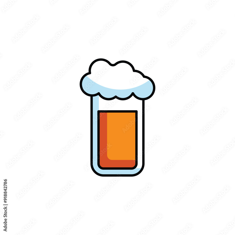 Beer icon design with white background stock illustration Beer icon design with white background stock illustration