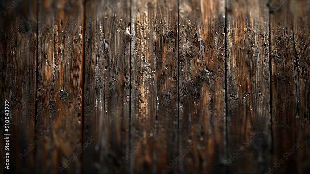 Fototapeta premium panorma shot of wood background texture : Generative AI