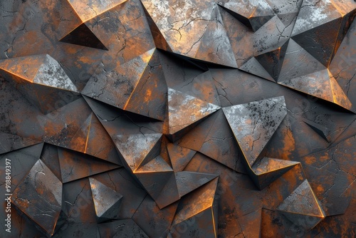 Rusty Geometric Abstract Background