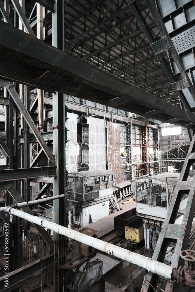 Fototapeta premium Coal mining heritage, Akabira City, Hokkaido
