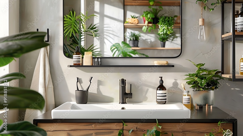 Transform your bathroom with industrial chic mirror frames from Home ...