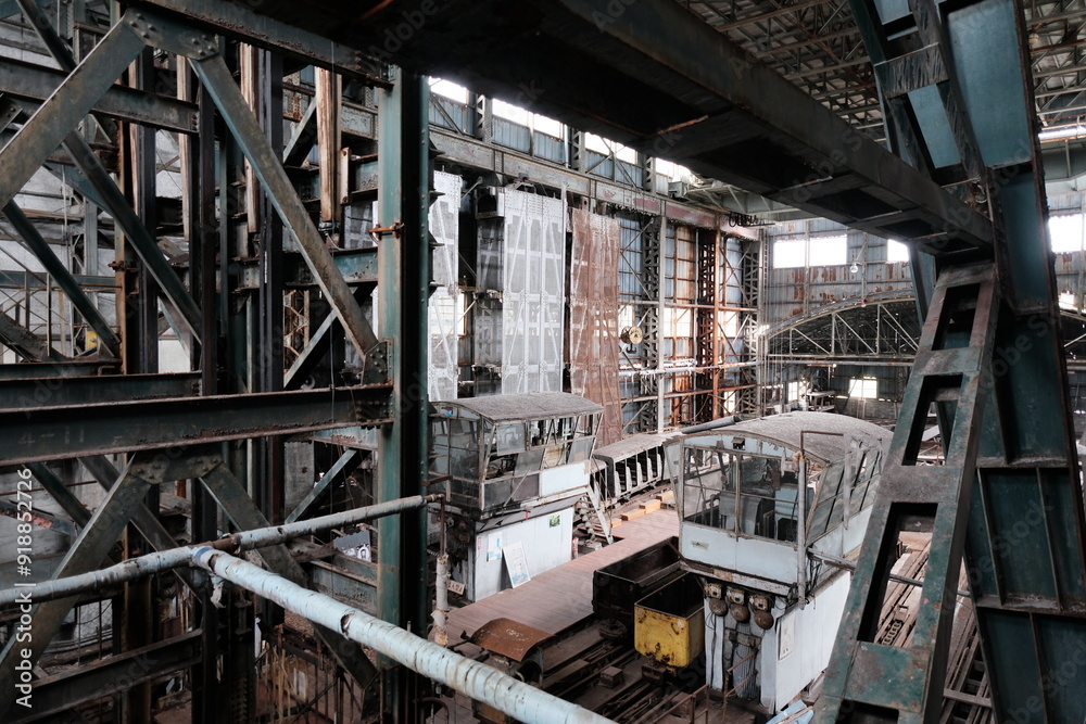 Fototapeta premium Coal mining heritage, Akabira City, Hokkaido