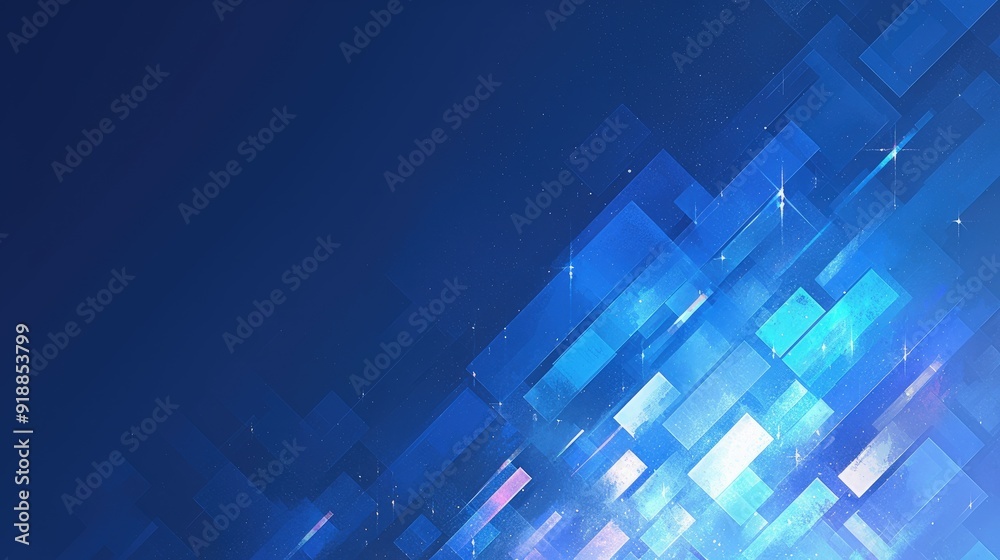 Abstract Blue and White Geometric Pattern Abstract Blue and White Geometric Pattern