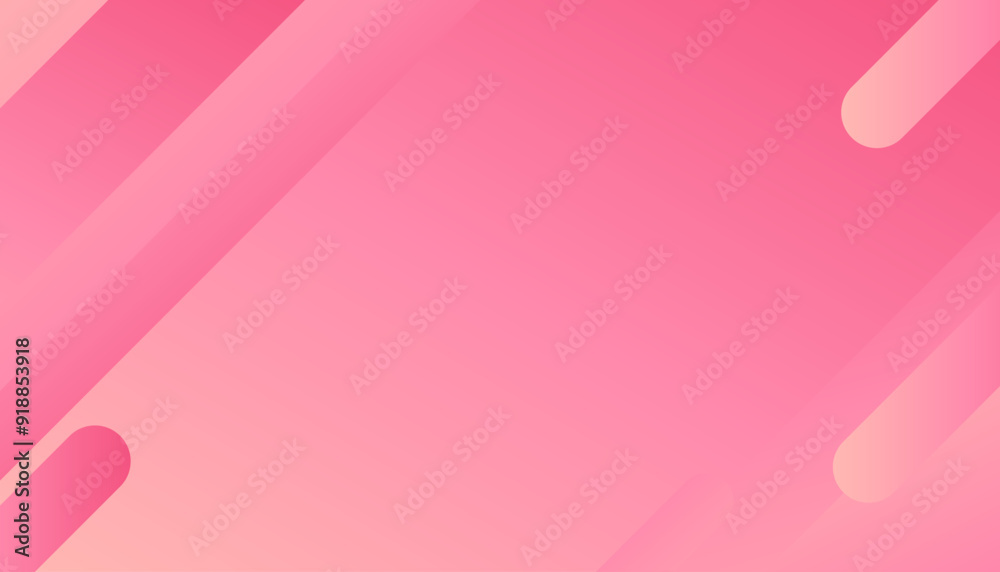 Pink waves geometric background. Modern background design. gradient color. Fluid shapes composition