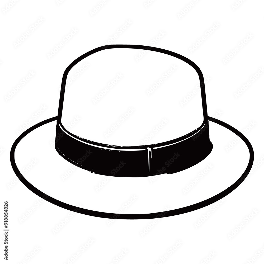 Continuous one line drawing lady hat cap icon vector illustrations generated Ai Continuous one line drawing lady hat cap icon vector illustrations generated Ai