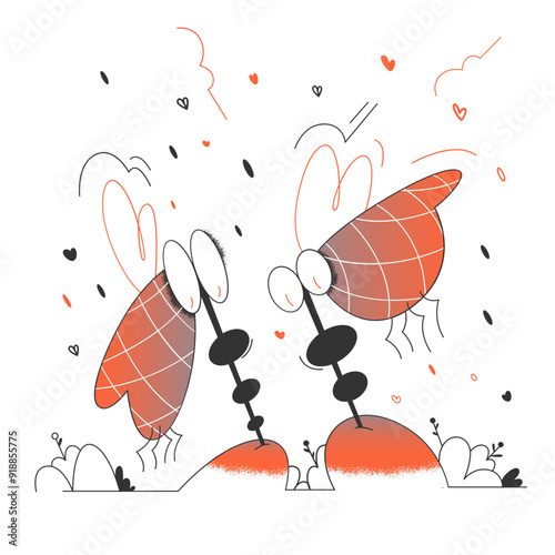 Insects pollinate plants