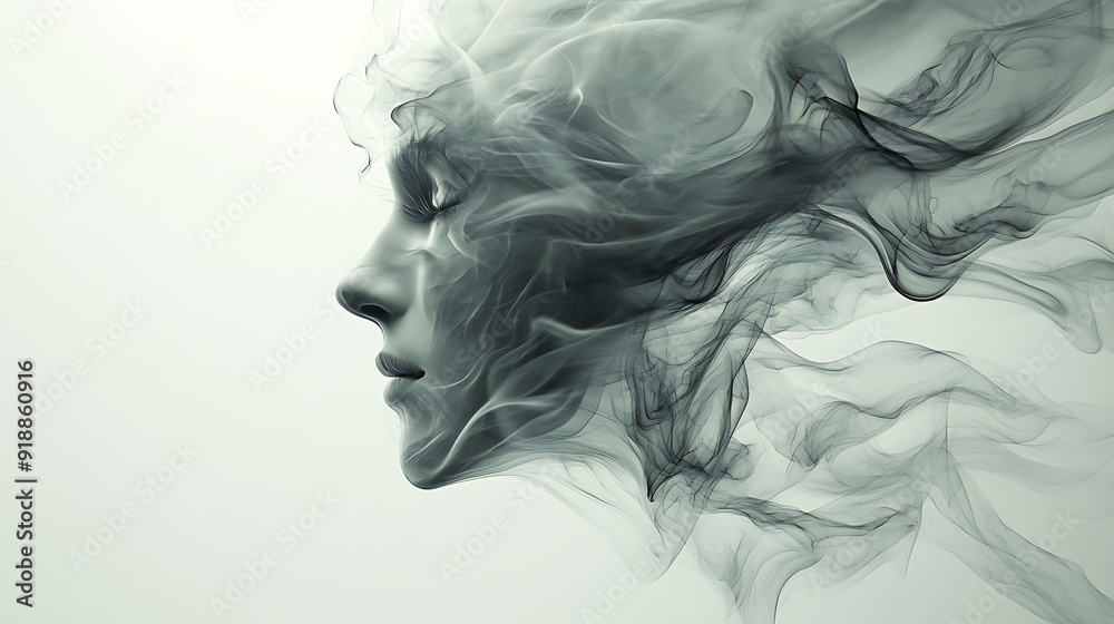 Smoke trails in an abstract form, organic shapes, mysterious and elegant. Smoke trails in an abstract form, organic shapes, mysterious and elegant.