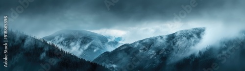 Misty Mountain Landscape