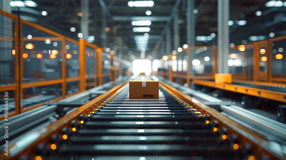 Automated Conveyor Belt Sorting Mechanism in a Logistics Center Automatic Engineering Solution Handling and Preparing Parcels for Delivery to Clients Warehouse Shot : Generative AI Automated Conveyor Belt Sorting Mechanism in a Logistics Center Automatic Engineering Solution Handling and Preparing Parcels for Delivery to Clients Warehouse Shot : Generative AI