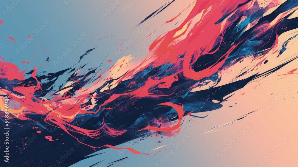 Abstract Art with Swirling Colors Abstract Art with Swirling Colors
