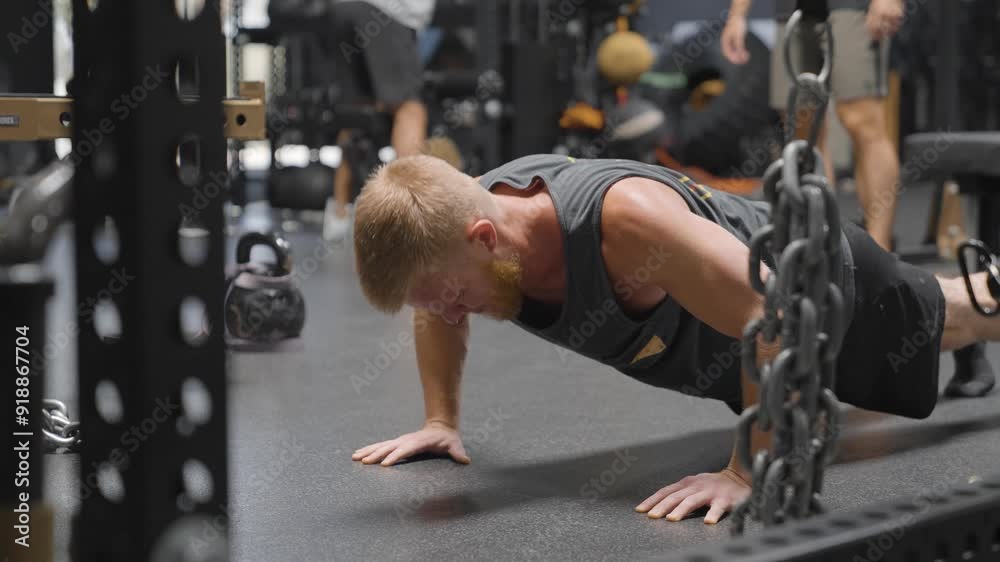 person working out in gym