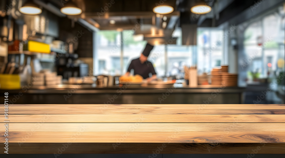 Blurred Background of a Modern Restaurant Interior with Stylish Decor and Ambient Lighting