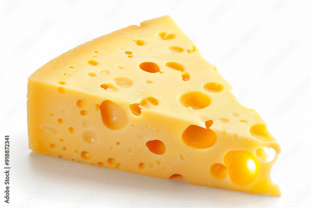 a slice of cheese isolated on white background, version 1 a slice of cheese isolated on white background, version 1