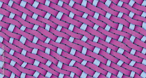 Multicolor checkered wicker background. Geometric seamless abstract pattern. Vector illustration