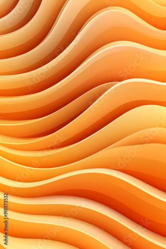 Abstract Orange Wave Pattern Background