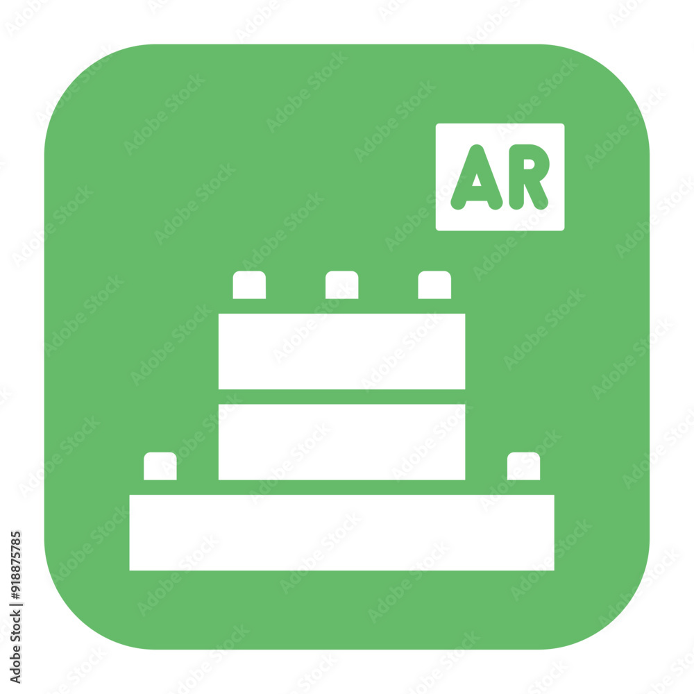 Ar Building Blocks icon vector image. Can be used for Augmented Reality. Ar Building Blocks icon vector image. Can be used for Augmented Reality.