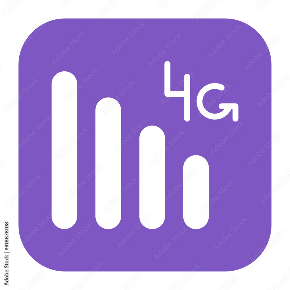 4G icon vector image. Can be used for Live Streaming. 4G icon vector image. Can be used for Live Streaming.