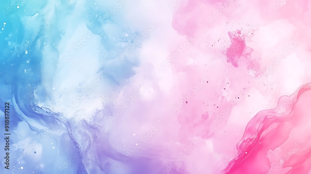Fototapeta premium Colorful Expressions: The Beauty of Watercolor Splashes in Art and Design