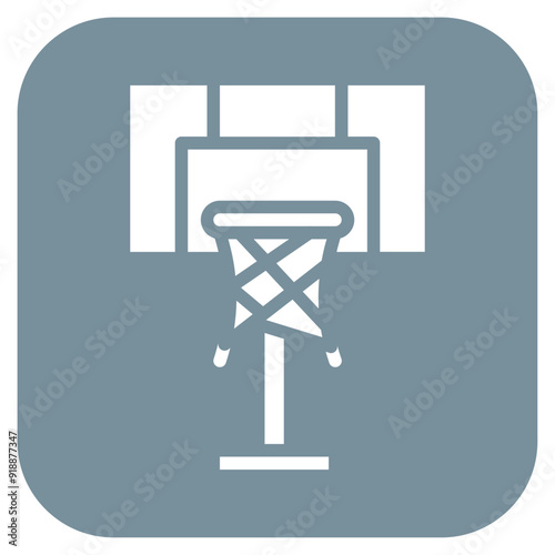 Basketball Hoop icon vector image. Can be used for Sport Equipment.