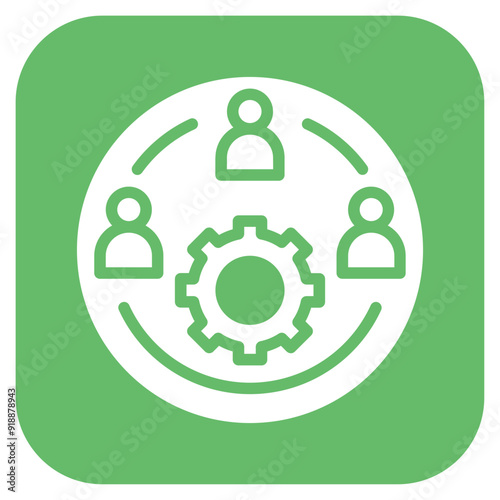 Stakeholder Engagement icon vector image. Can be used for Business Performance.