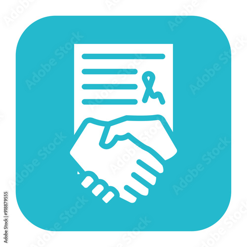 Loan Agreement icon vector image. Can be used for Loan.
