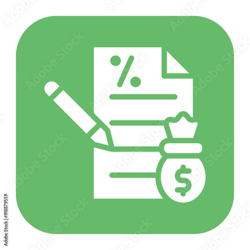 Loan Application icon vector image. Can be used for Loan.