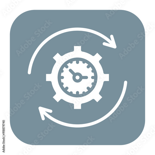 Capacity Utilization icon vector image. Can be used for Operations Management.