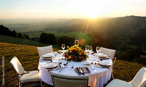 Outdoor dining experience video showcasing a customized restaurant for outdoor enthusiasts