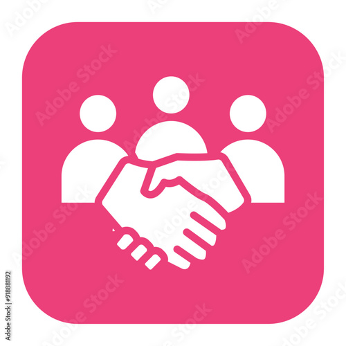 Team Collaboration icon vector image. Can be used for Curriculum Vitae.