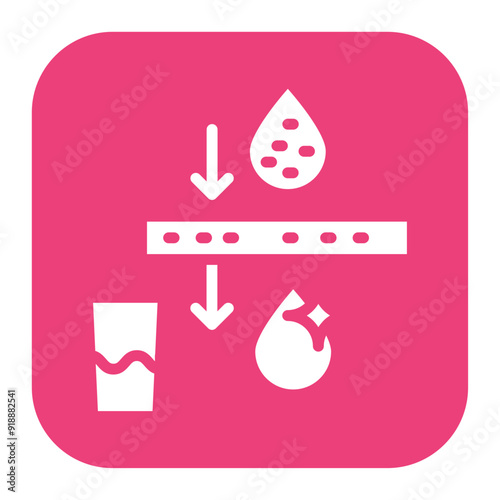 Desalination icon vector image. Can be used for Water Treatment.